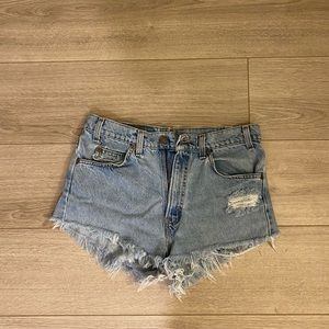 Levi cutoff shorts